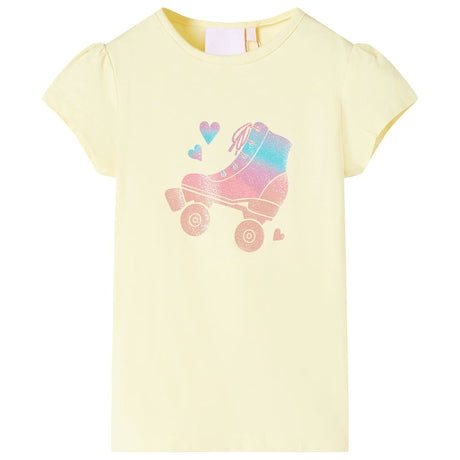 VidaXL Kindershirt 92 zartgelb