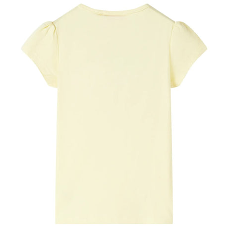 VidaXL Kindershirt 92 zartgelb