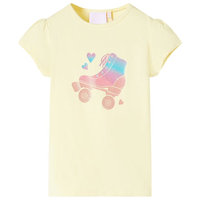 VidaXL Kindershirt 116 zartgelb