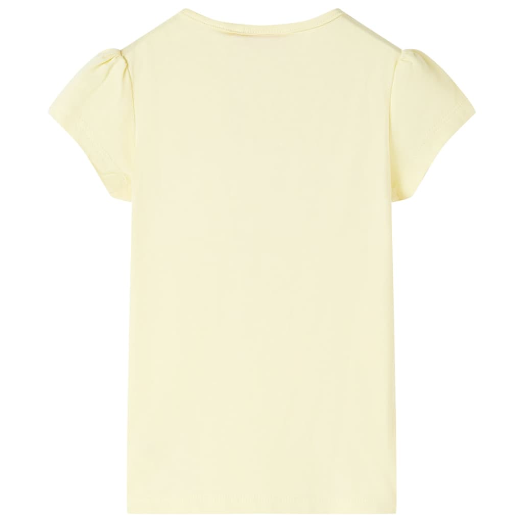 VidaXL Kindershirt 128 zartgelb