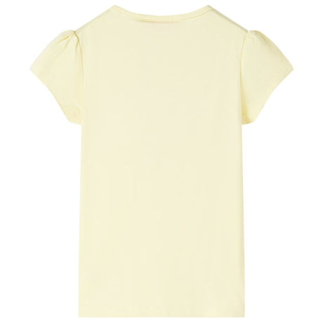 VidaXL Kindershirt 128 zartgelb