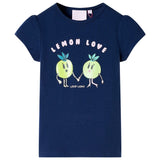 VidaXL Kinderhemd 104 Marineblau