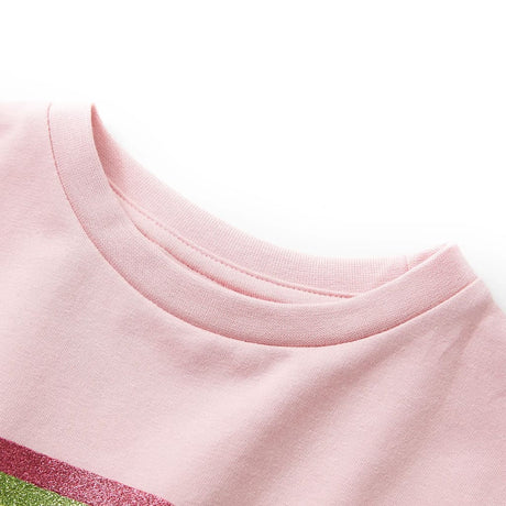 VidaXL Kinderkleid mit Kordelzug 116 Hellrosa