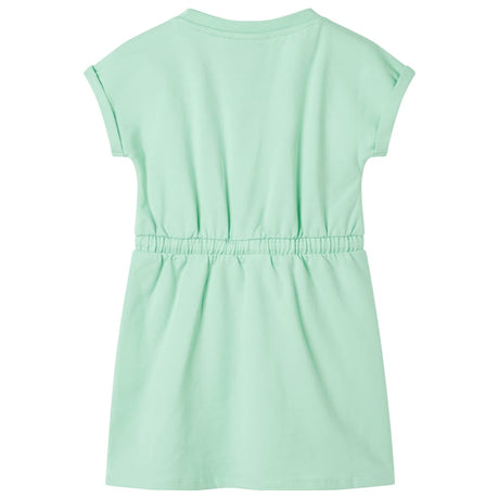 VidaXL Kinderkleid mit Kordelzug 104 Hellgrün