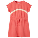VidaXL Kinderkleid mit Kordelzug 92 Koralle