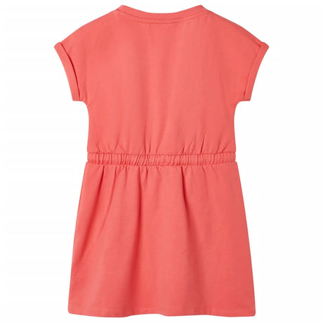 VidaXL Kinderkleid mit Kordelzug 116 Koralle