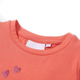 VidaXL Kindershirt mit Rüschen an den Ärmeln 92 Koralle