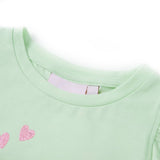 VidaXL Kindershirt mit Rüschen an den Ärmeln 104 zartgrün