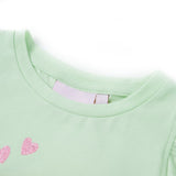 VidaXL Kindershirt mit Rüschen an den Ärmeln 116 zartgrün