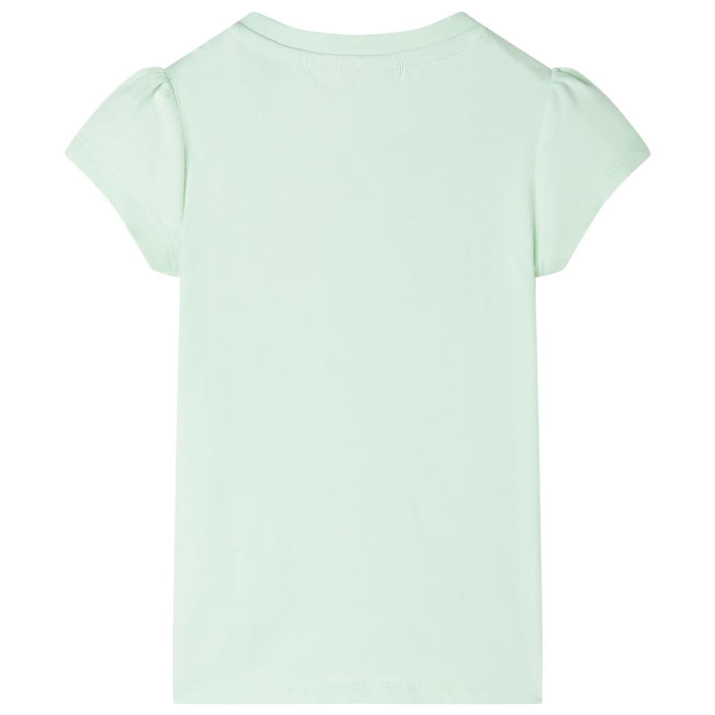 VidaXL Kindershirt mit Flügelärmeln 116 zartgrün