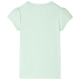 VidaXL Kindershirt mit Flügelärmeln 116 zartgrün