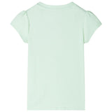 VidaXL Kindershirt mit Flügelärmeln 140 Soft Green