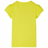 VidaXL Kindershirt mit Flügelärmeln 104 leuchtendes Gelb