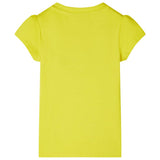 VidaXL Kindershirt mit Flügelärmeln 116 leuchtendes Gelb