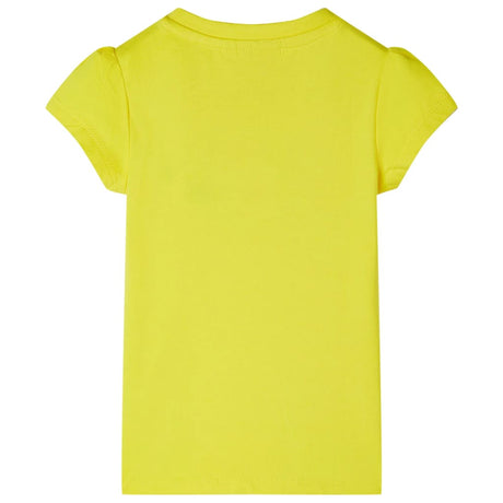 VidaXL Kindershirt mit Flügelärmeln 140 leuchtendes Gelb