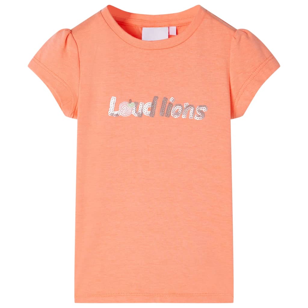 VidaXL Kindershirt mit Flügelärmeln 92 neonorange
