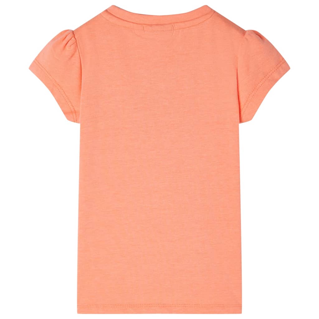 VidaXL Kindershirt mit Flügelärmeln 128 neonorange