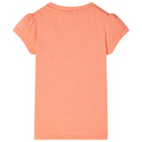 VidaXL Kindershirt mit Flügelärmeln 128 neonorange