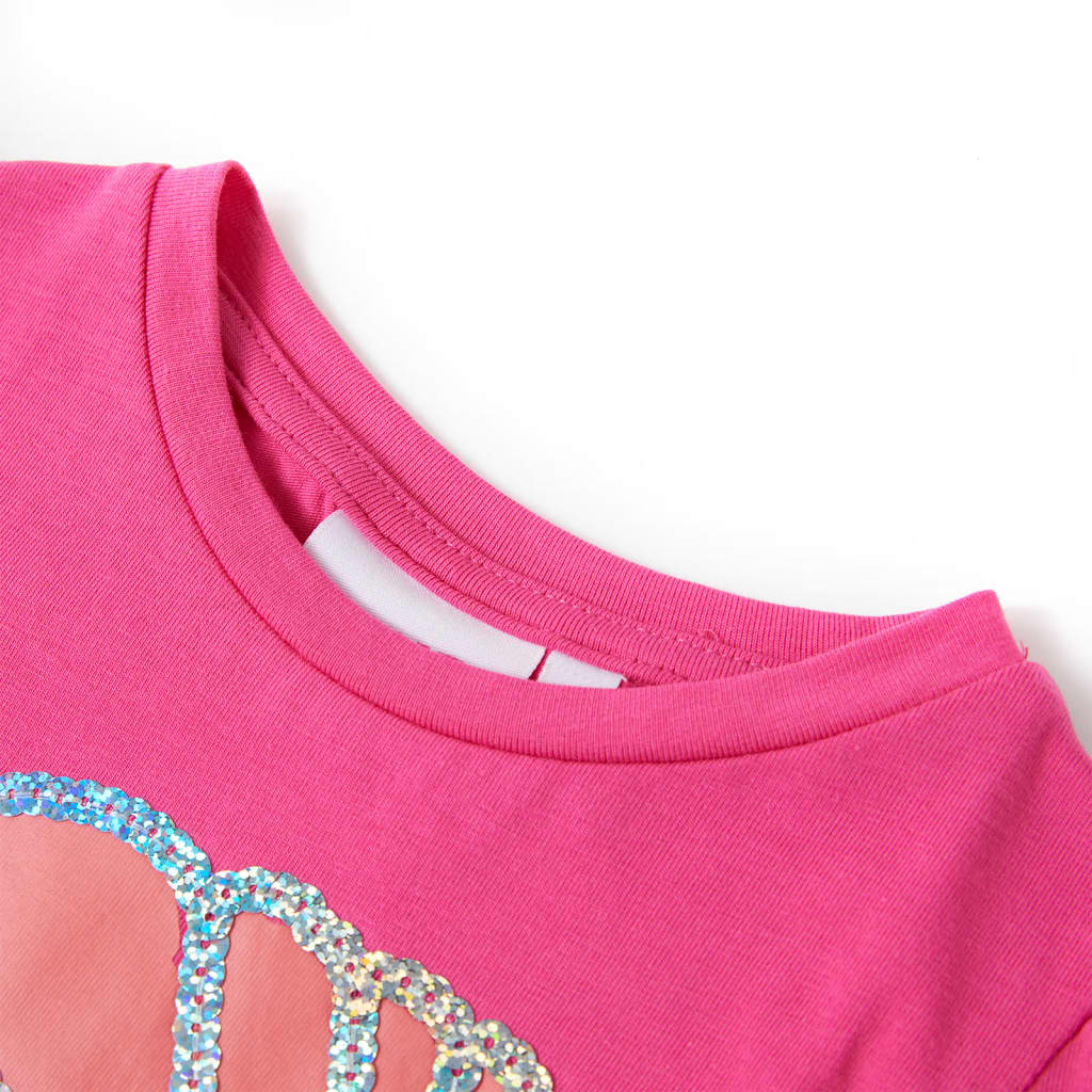 VidaXL Kindershirt 116 Dunkelrosa