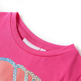 VidaXL Kindershirt 128 Dunkelrosa