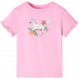 VidaXL Kindershirt mit kurzen Ärmeln 104 leuchtendes Rosa
