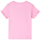 VidaXL Kindershirt mit kurzen Ärmeln 104 leuchtendes Rosa