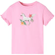 VidaXL Kindershirt mit kurzen Ärmeln 116 leuchtendes Rosa