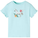 VidaXL Kindershirt mit kurzen Ärmeln 92 hellblau