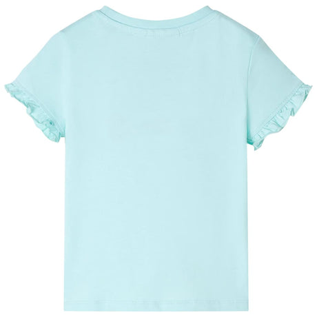 VidaXL Kindershirt mit kurzen Ärmeln 116 hellblau