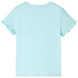 VidaXL Kindershirt mit kurzen Ärmeln 116 hellblau
