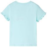 VidaXL Kindershirt mit kurzen Ärmeln 128 hellblau