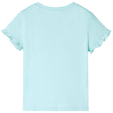 VidaXL Kindershirt mit kurzen Ärmeln 140 hellblau