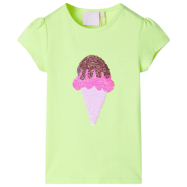 VidaXL Kindershirt 92 neongelb