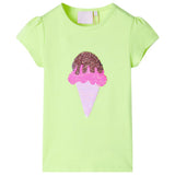 VidaXL Kindershirt 128 neongelb