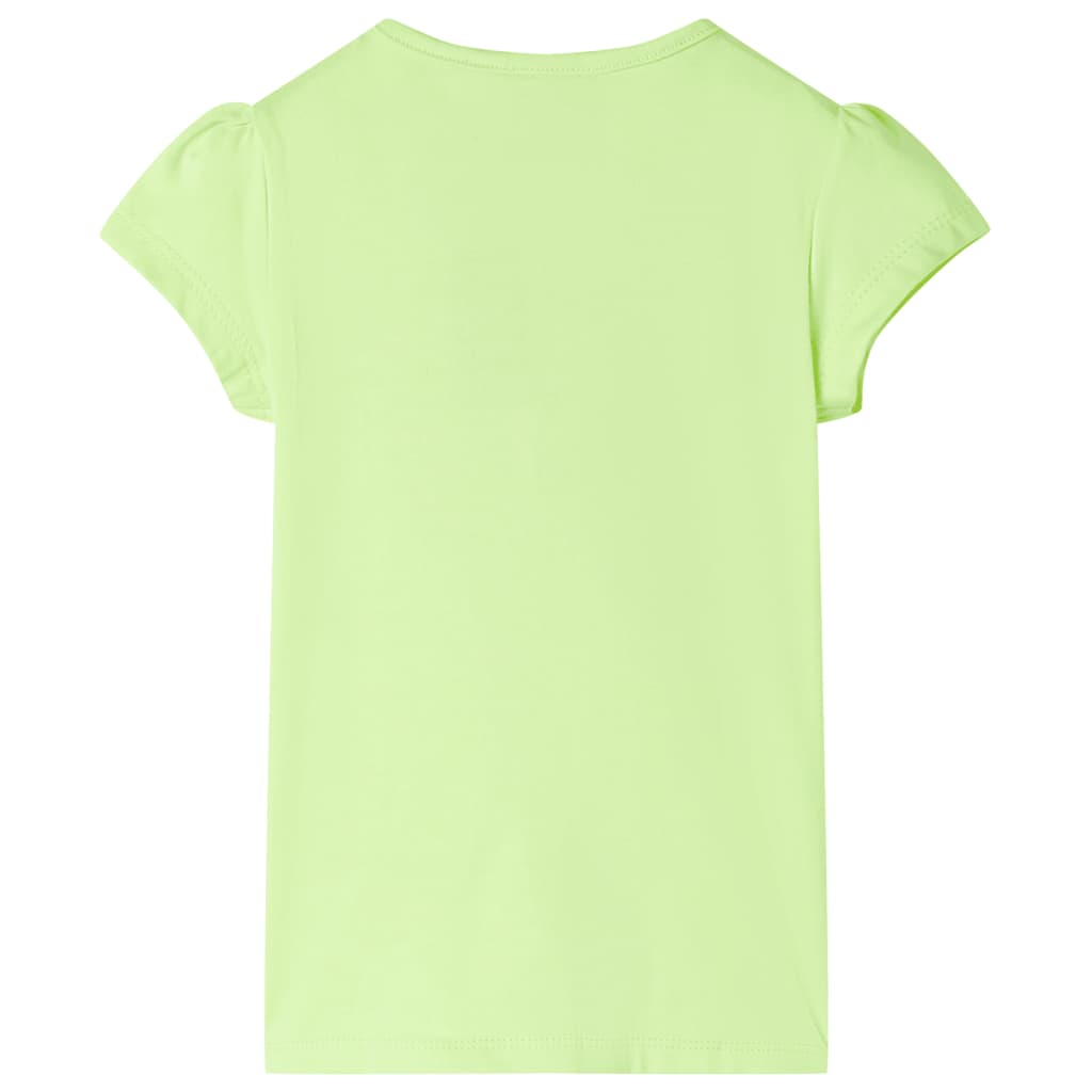 VidaXL Kindershirt 128 neongelb