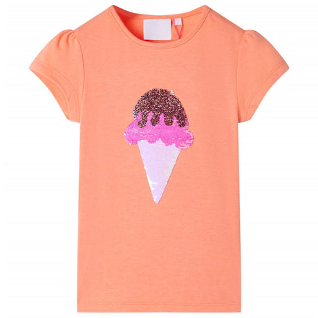 VidaXL Kindershirt 128 neonorange