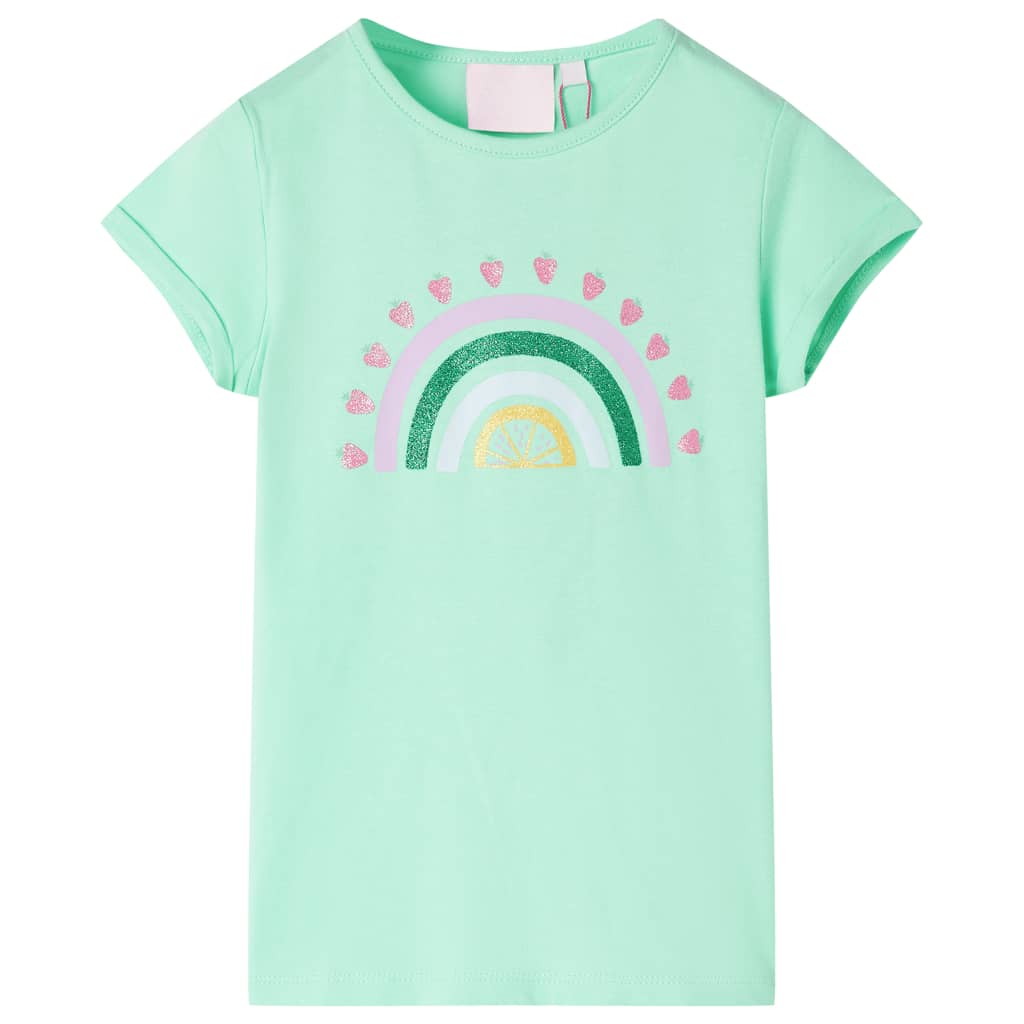 VidaXL Kindershirt 92 leuchtend grün