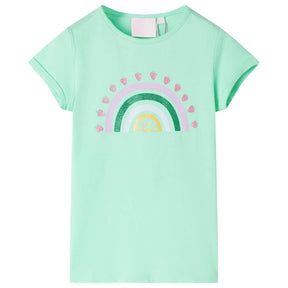 VidaXL Kindershirt 92 leuchtend grün