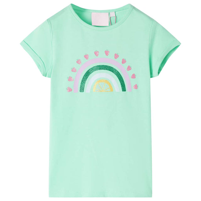 VidaXL Kindershirt 92 leuchtend grün