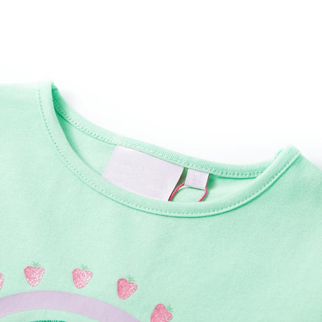VidaXL Kindershirt 92 leuchtend grün