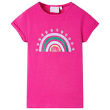 VidaXL Kindershirt 92 Dunkelrosa