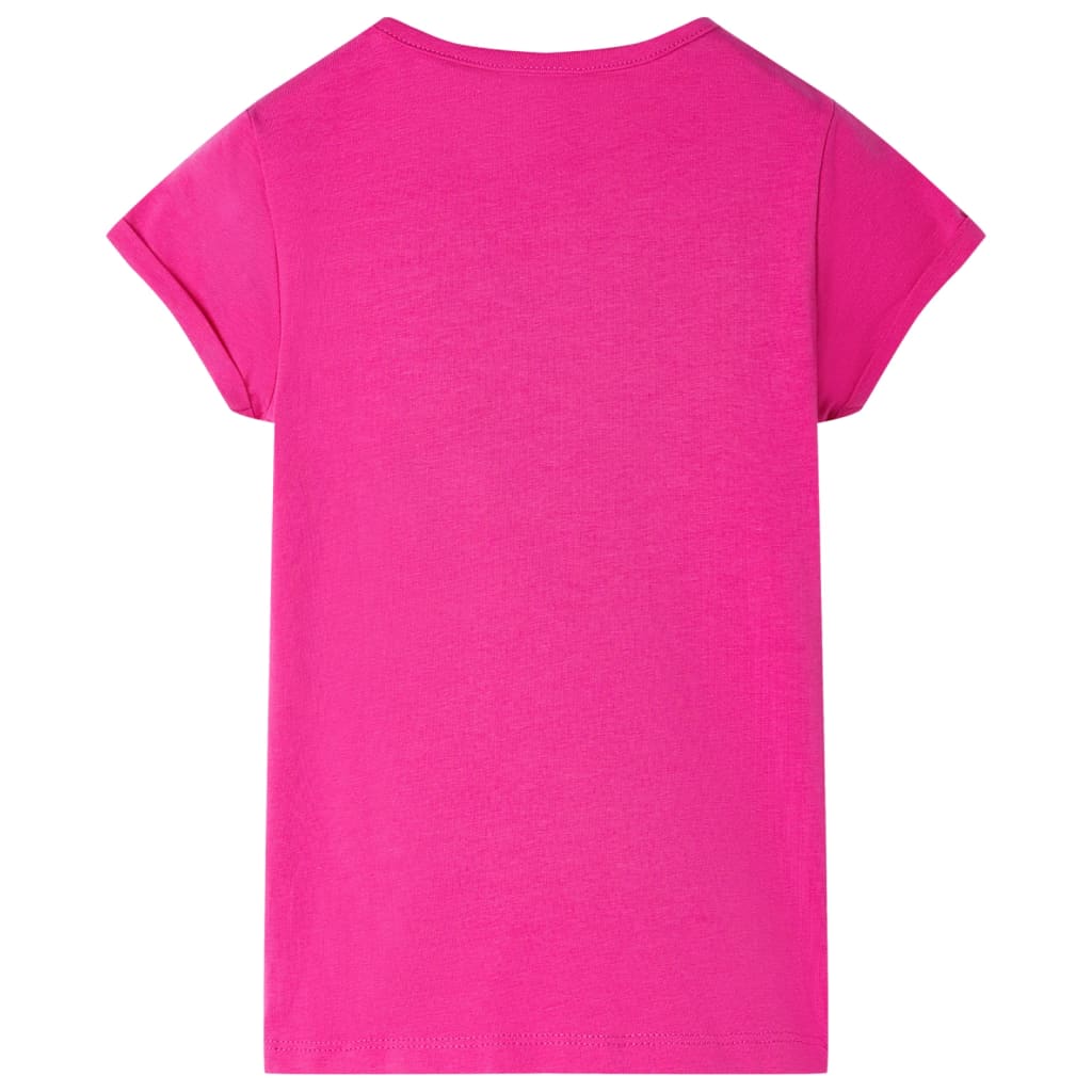 VidaXL Kindershirt 92 Dunkelrosa