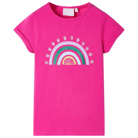 VidaXL Kindershirt 116 Dunkelrosa