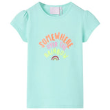 VidaXL Kindershirt 92 Hellseeblau
