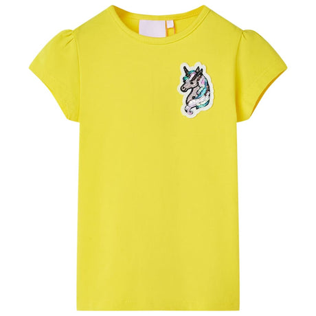VidaXL Kindershirt 140 leuchtendes Gelb