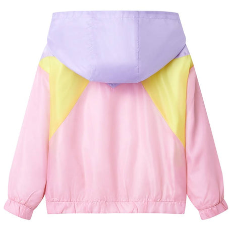 VidaXL Kinderjacke mit Kapuze und Reißverschluss 116 mehrfarbig