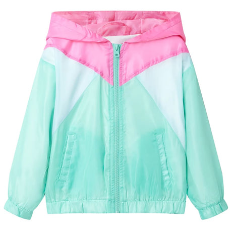 VidaXL Kinderjacke mit Kapuze und Reißverschluss 104 mehrfarbig