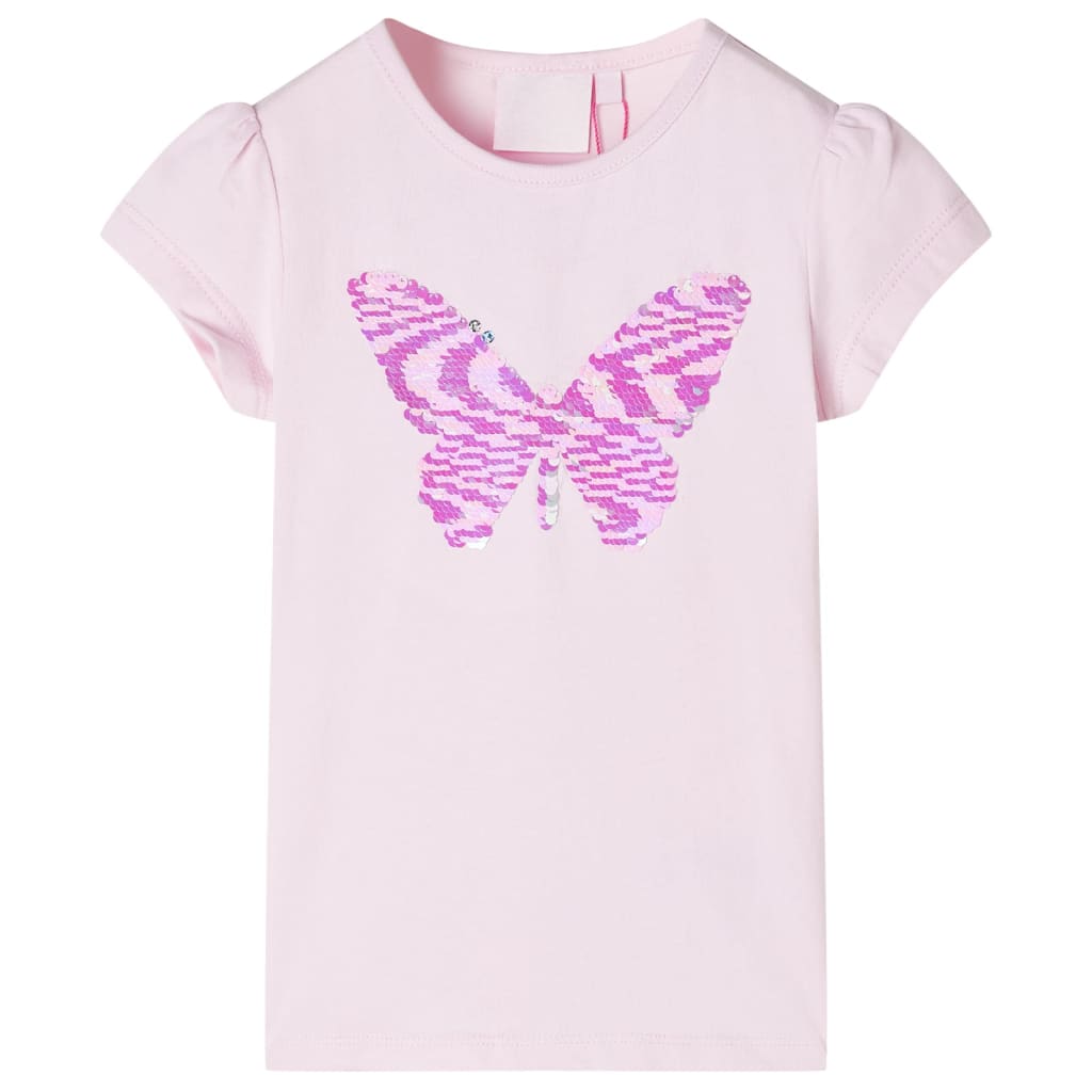 VidaXL Kindershirt mit Flügelärmeln 92 zartrosa