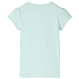 VidaXL Kindershirt mit Flügelärmeln 104 helle Mintfarbe