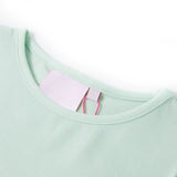 VidaXL Kindershirt mit Flügelärmeln 104 helle Mintfarbe